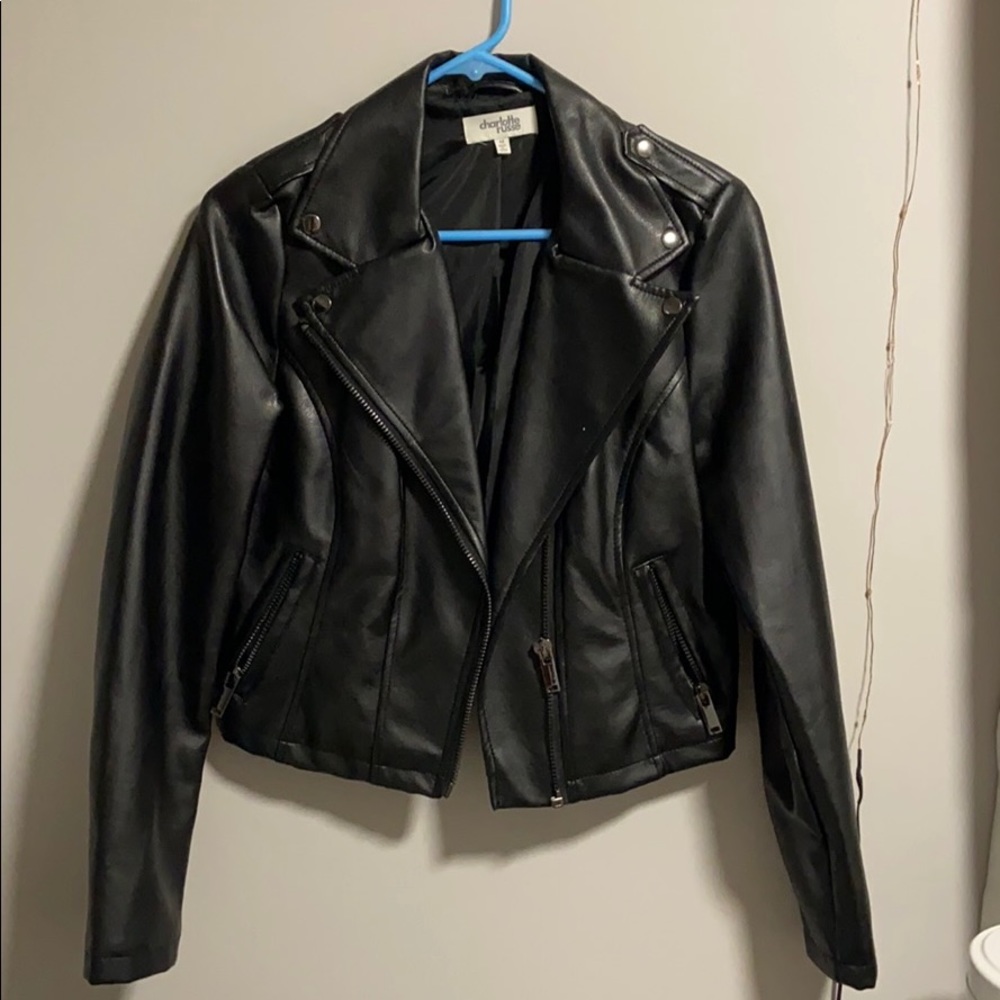 Faux leather jacket
